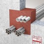 Solution for electrical installation pipes up to EI 120